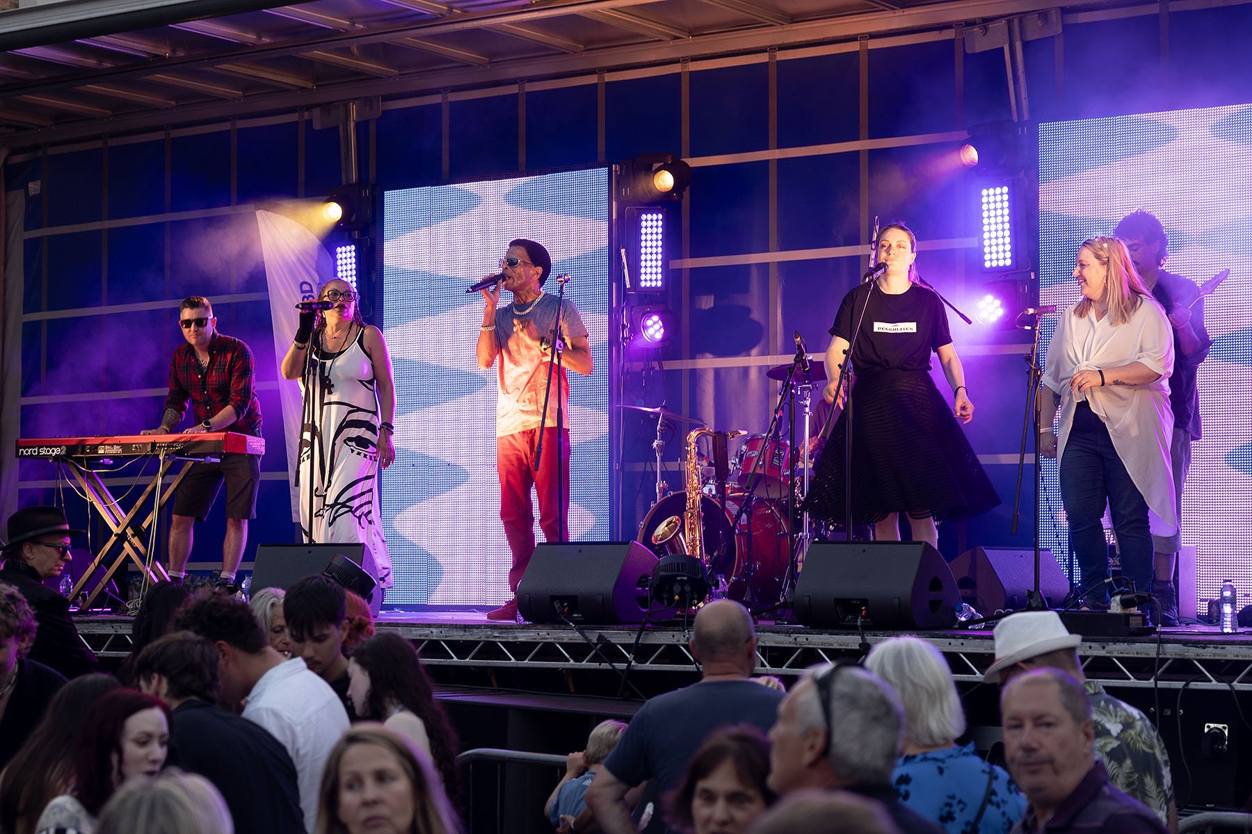 The Reggulites at the final night Street Party