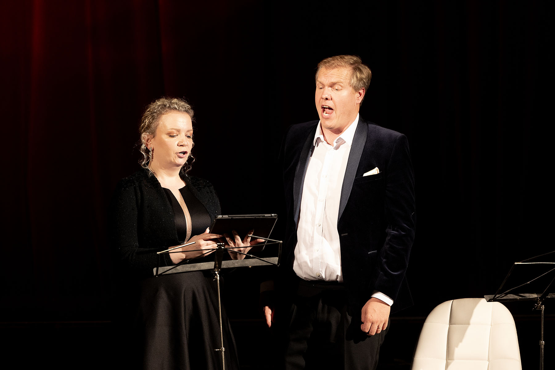 Soprano Alexandra Ferrari and Tenor Dominic Bevan at Townsend Hall